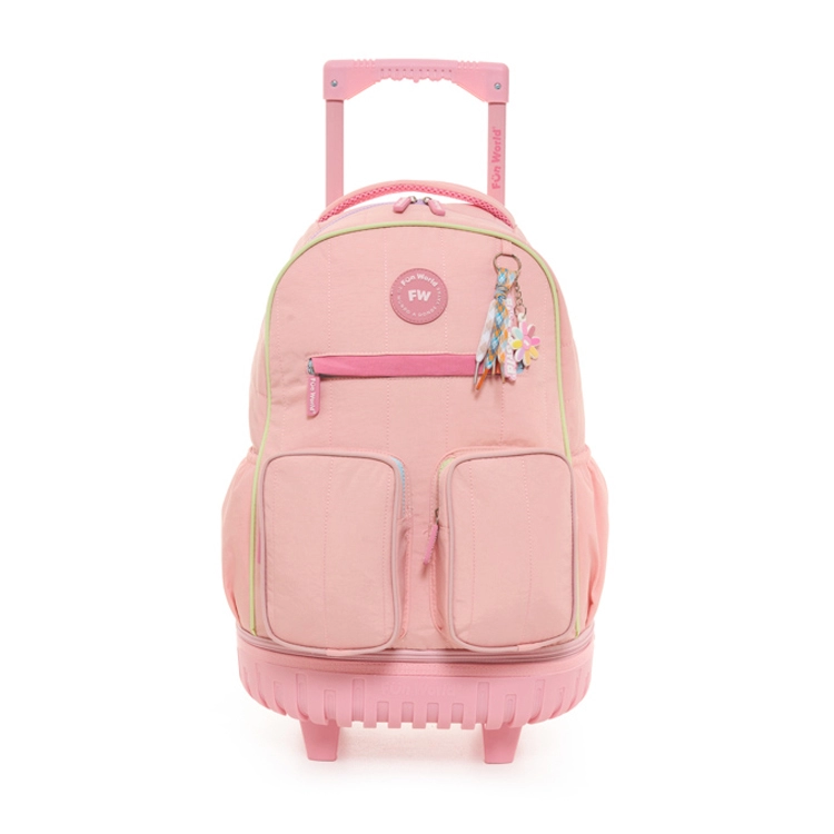 Mochila Escolar FW 2026 Fun World 18" con Carro Candy Rosa Art.202160
